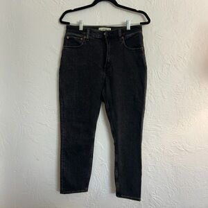 Abercrombie Curve Love High Rise Skinny Jeans 28 6 Short Black Ankle Capsule